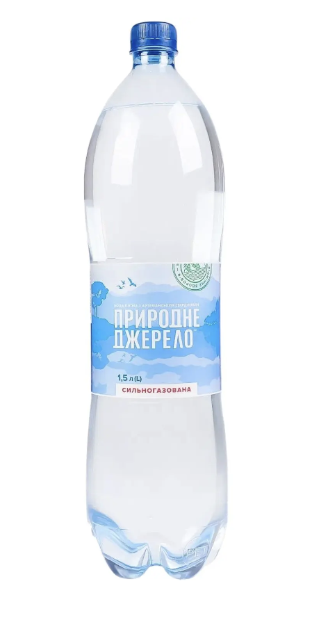 Вода газ Природне джерело 1.5л ПЕТ